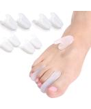 Toe Spreader for Hallux Valgus | Silicone Toe Separator & Bunions Relief | 8 Pack Overlapping Toe Spacer - Buy Online on GoSupps.com