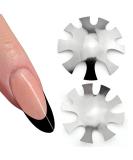 Deep Oval Easy French Smile Line Nail Art Manicure Edge Trimmer Nail Cutter Acrylic Tool with 9 Sizes  HJ-NAT200-FS13 Silver - Buy Online on GoSupps.com