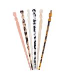 Lurrose 6pcs Leopard Printed Acetate Hair Sticks - Vintage Chinese Hair Pins & Styling Accessories for Women - Buy Online on GoSupps.com