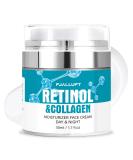 Buy Retinol Cream for Anti-Aging | Collagen Face Moisturizer for Wrinkles - Day & Night Cream for Men & Women - Buy Online on GoSupps.com
