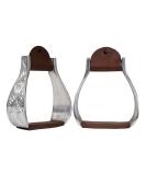 Tahoe Tack Engraved Heavyweight Adult Western Bell Show Stirrups - Quality and Style for Western Riders - Buy Online on GoSupps.com
