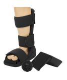 Vive Plantar Fasciitis Night Splint + Spike Ball - Orthopedic Leg Brace for Achilles Pain Relief - Black X-Large - Buy Online on GoSupps.com