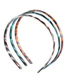 3 Pack Plastic Headbands Teeth Comb Headbands Comfort Leopard Hair Bands Skinny Fine Headbands Styling Accessories for Women Girls (1* different Leopard) 3* different Leopard - Buy Online on GoSupps.com