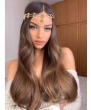 Rhinestone Head Chain Jewelry Gold Headpiece for Women - Perfect for Parties and Weddings - Buy Online on GoSupps.com