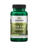 Swanson Olive Leaf Extract Capsules | 20% Oleuropein Immune Support | Cardiovascular Health | Healthy Blood Pressure | 60 Capsules, 750mg - Buy Online on GoSupps.com