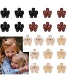 20 Count Mini Sun Flower Claw Hair Clips for Girls and Women - Black/Brown/Clear Plastic - Buy Online on GoSupps.com