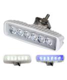 Wave One Marine | Dual Color LED Marine Spreader Light Boat Deck Flood Beam Stainless Hardware & Bracket IP68 Waterproof Multicolor High Lumen Output (White Housing, White & Blue) White Housing White | Blue - Buy Online on GoSupps.com