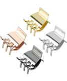 Small Metal Hair Claw Clips for Women & Girls - 1.3 Inch Medium Hair Clamps (4 Pack) - Non Slip & Strong Hold - Ideal for Thick/Thin Hair - With Gift Box - Buy Online on GoSupps.com