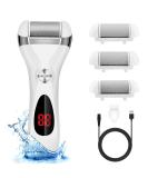 Elmchee Electric Foot Callus Remover Kit - Rechargeable, Waterproof, Professional Pedicure Tools for Dead, Cracked Skin - 3 Grinding Heads - Feet Care Solution in White (1 Count) - Buy Online on GoSupps.com