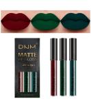 evpct 3Pcs Dark Color Colored Red Army Green Matte Liquid Lipstick Makeup Set 24 Hour Long Lasting Waterproof Smudge Proof Deep red Green Liquid Lipstick Matte Lip Stain Gloss Liner Green Makeup Kit 8 0.21 Fl Oz (Pack of... - Buy Online on GoSupps.com