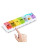 Weekly Pill Organizer & Planner - Large Compartment Pill Case for Vitamins Supplements and Cod Liver Oil - International Shipping Available - Buy Online on GoSupps.com
