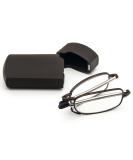 Cokobin Foldable Reading Glasses - Stainless Steel Anti-Blue Light +3.5 Magnification Unisex Includes Hard Shell Case - Ideal Reading Aid in Brown - Buy Online on GoSupps.com