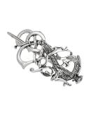 FRCOLOR Celtic Knot Hair Clip - Silver Retro Viking Hairpin for Women & Girls | Stylish Hair Accessories - Buy Online on GoSupps.com