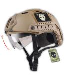 ATAIRSOFT PJ Tactical Fast Helmet with Visor Goggles - DE - Buy Online on GoSupps.com