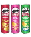 Snack Pack Bundle with Pringles Crisps Original Flavour Sharing Crisps 185g With Prawn Cocktail Flavour 185g & Sour Cream & Onion 185g (3 Pack) - Buy Online on GoSupps.com