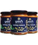 Yau's Nut-Free Thai Satay Sauce Fresh Flavoured No-Peanuts Made with Organic Pumpkin Seeds. All Natural Ingredients. Suitable for Vegetarians and Vegan Friendly. 3X 300 g Nut Free Thai Satay Sauce - Buy Online on GoSupps.com