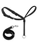 Adjustable Dog Halter with Padded Comfort & 120cm Nylon Rope for Training - Small to Large Dogs (Black) - Buy Online on GoSupps.com