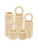 20PCS Natural Wood Rings for Crafts  Macrame Rings for DIY  Wooden Rings Without Paint  Pendant Connectors 55mm/2.2inch - Buy Online on GoSupps.com