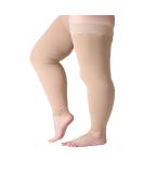 Runee Wide Leg Compression Socks 20-30mmHg for People with Wide Calves and Thighs Beige - Buy Online on GoSupps.com
