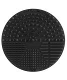 Silicone Makeup Brush Cleaning Mats - Black Brush Cleaner Pad for Effortless Makeup Tools Care - Buy Online on GoSupps.com