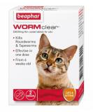 Beaphar WORMclear Cat Kitten Wormer kills Roundworm Tapeworm Vet Strength Tablet - Buy Online on GoSupps.com