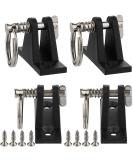 VTurboWay 4 Pack Marine Grade Nylon Bimini Top 90 Plastic Deck Hinge with Pin and Ring 316 Stainless Steel Free Installation Screws - Buy Online on GoSupps.com