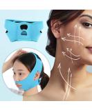 Face Slimming Mask | V-Shaped Face Lift Bandage for Double Chin Reduction | Beauty & Weight Loss (Blue) - Buy Online on GoSupps.com