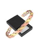 Triple Magnetic Copper Bracelet for Women - Arthritis Pain Relief & Healing Therapy - Adjustable Unisex Design - Buy Online on GoSupps.com