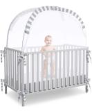 Baby Safety Pop up Crib Tent | Premium Crib Net to Keep Baby from Climbing Out | Upgraded Mesh Fabric | Protect Your Baby from Falls | Unisex Infant Crib Tent Net Gray - Buy Online on GoSupps.com