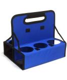 Outdoor Sport Cup Carrier - Holds 6 Cups or Cans - Reusable Blue - Buy Online on GoSupps.com