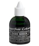 Sugarflair Dark Green Edible Airbrush Colour - 60ml | Food Safe Paint for Cakes & Cupcakes - Buy Online on GoSupps.com