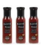Sauce Shop - Tomato Ketchup Pack of 3 All Natural Ingredients Vegan 3x 255g jars - Buy Online on GoSupps.com