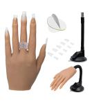 Silicone Practice Hand for Acrylic Nails - Flexible Bendable Mannequin Training Tool - Left Hand - Buy Online on GoSupps.com