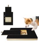Shudyear Dog Nail Scratch Board File Wooden Dog Nail File Board with Built-in Snack Box Sandpaper Puppy Nail Grinding Pad Sturdy Dog Paws Scratchboard for Pets Nail Care - Buy Online on GoSupps.com