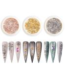 Weilisu Rhinestone Letters Nail Studs - Gold, Silver, Rose Gold | 3D Capital Rhinestone English Alphabet Charm for DIY Manicure Nails - Buy Online on GoSupps.com