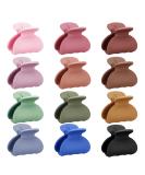 Kavya Small Hair Clips Women Hair Clips Claw Non-Slip Matte Hair Clip For Girls Kids Mini Small Claw Clips For Fine Thick Thin Hair 12 Pcs blue/black/red/khaki/green/brown - Buy Online on GoSupps.com