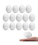 Crafare 3.15 Inch 15 Pack White Foam Eggs - Perfect for Easter, Christmas & Holiday Crafts - Buy Online on GoSupps.com