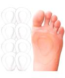 PrettSole Clear Metatarsal Pads - 4 Pairs for Women | Ball of Foot Cushion & Support | Gel Forefoot Cushions for Metatarsalgia & Morton's Neuroma Pain Relief - Buy Online on GoSupps.com