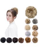 Blonde Messy Bun Scrunchie Hairpiece - Short Updo Hair Donut Extension 25g - Buy Online on GoSupps.com