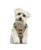 Funfox Adjustable No-Pull Dog Harness for Small Dogs | Breathable & Safe for Medium Breeds | Anti-Zug Design in Brown - Buy Online on GoSupps.com