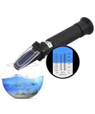 AUTOUTLET Salinity Refractometer - Dual Scale 0-100 & 1.000-1.070 Specific Gravity, ATC, Saltwater Tester for Aquarium, Seawater, Fish Tank - Blue - Buy Online on GoSupps.com