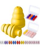 Buy 10 Pairs Noise Cancelling Ear Plugs for Sleeping | Reusable & Comfortable | 33dB NRR | Perfect for Travel Concerts Snoring & Work - Buy Online on GoSupps.com