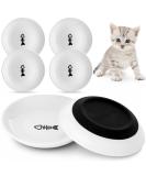 Dorakitten 6Pcs Ceramic Cat Bowls - Non-Slip Wide Shallow Dishes for No Whisker Fatigue - Pet Food/Water Plates 15cm Diameter - Buy Online on GoSupps.com