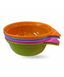 Baby Feeding Bowl with Easy Handle - BPA Free, Microwave & Dishwasher Safe Toddler Food Weaning Snack Bowls - Ideal for Kids & Toddlers - Stackable, Bright 2pc (Assorted Color) - Buy Online on GoSupps.com