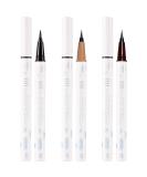 Vtrem 3PCS Eyeliner Pen Set - No-Skip Ultra-Fine Tip Liquid Eyeliner Pencil for Women - Waterproof Smudgeproof Long-Lasting Eye Liners in Black/Brown/Coffee Color - 0.56oz - Buy Online on GoSupps.com