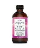 Heritage Store Black Castor Oil, Traditionally Roasted, Nourishing Hair Treatment, Deep Hydration for Hair Care, Skin Care, Bold Eyelashes & Brows, Vegan, Hexane Free & Cruelty Free, 8oz - Buy Online on GoSupps.com