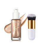 Waterproof Liquid Body Illuminator, Face & Body Glow Highlighter - 40ml/1.35 fl oz (Rose Gold) - Buy Online on GoSupps.com