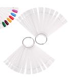 Nail Swatches 100pcs Clear Nail Swatch Sticks | Colour Display Tips for Nail Salon and Beginners - Buy Online on GoSupps.com