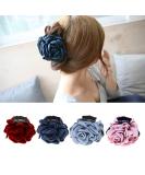 Large Fabric Flower Hair Clips - Fashionable Hair Accessories for Women & Girls (Set of 4) - Buy Online on GoSupps.com