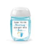 Blue Baby Shower Hand Sanitizer Labels - Thank You Stickers Party Favors 1.26 x 1.39 - Buy Online on GoSupps.com